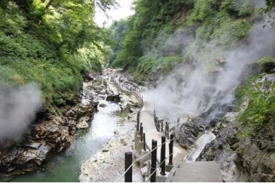 秋田県旅行のおすすめ観光スポット人気投票・ランキング　1位　小安峡温泉の画像