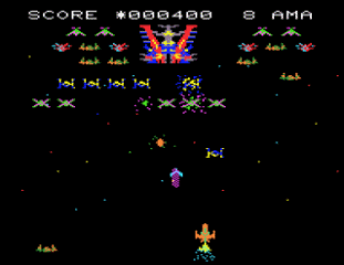 スーパーカセットビジョンで一番おもしろかったゲームを決めるランキング - 人気投票　13位　アストロウォーズII バトル イン ギャラクシー ダークゾーンの攻防戦の画像