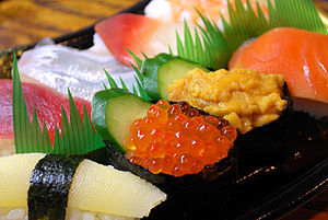 人気のある日本食のランキング・人気投票　1位　寿司の画像